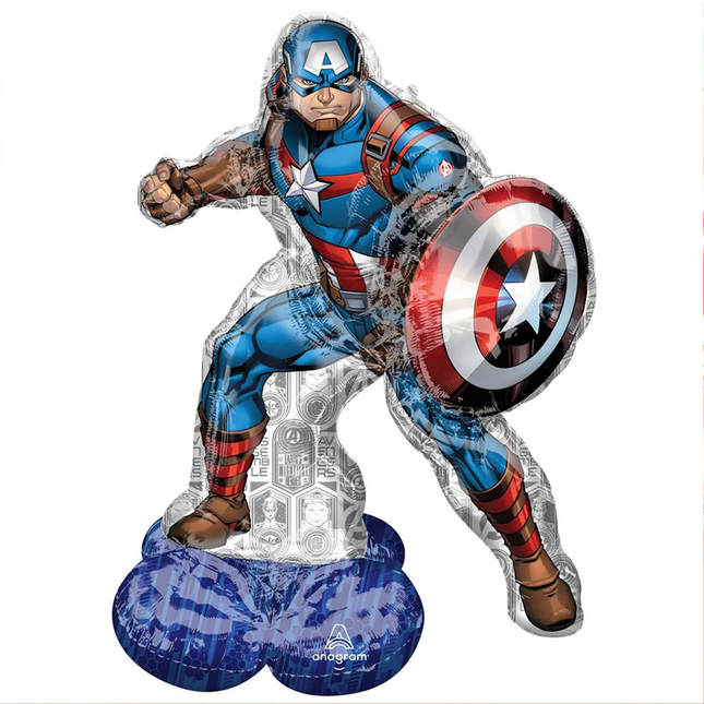Avengers Captain America Airloonz Standing Air-Filled Balloon, 48"