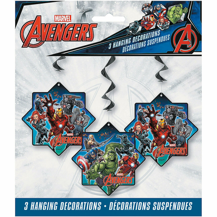 Marvel Avengers hanging decorations in packaging