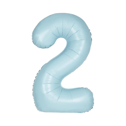 Number 2 foil balloon included in this birthday set