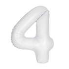 Matte White 4 Number Foil Balloon 34