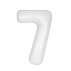 Matte White 7 Number Foil Balloon 34