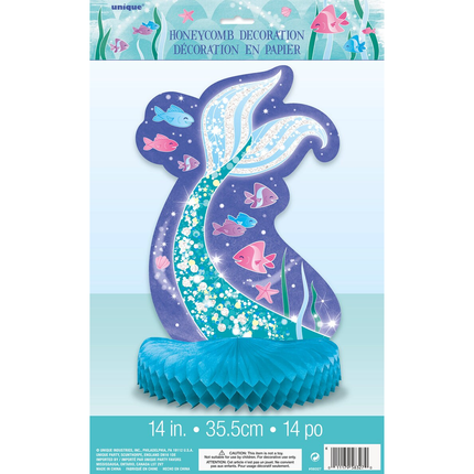 Mermaid Honeycomb Centerpiece, 14"