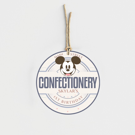 Mickey & Minnie Cardstock Confectionery Candy Labels 10 ct