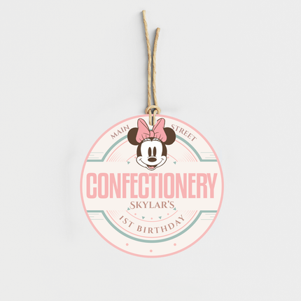 Mickey & Minnie Cardstock Confectionery Candy Labels 10 ct