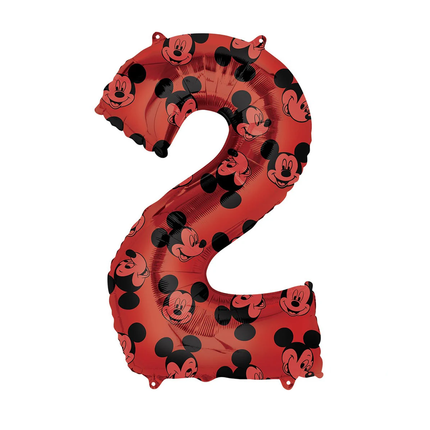 Mickey Mouse 2 Number Foil Balloon 26″