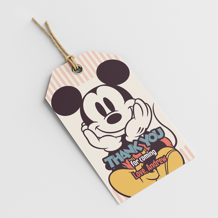 Mickey Mouse Retro Custom Thank You Cards, 8 ct