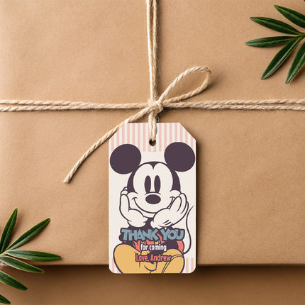 Mickey Mouse Retro Custom Thank You Cards, 8 ct