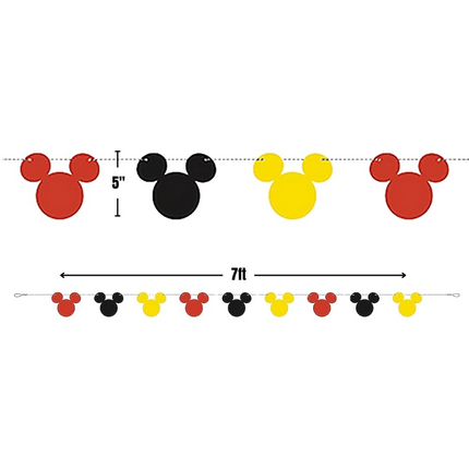Mickey Mouse Garland Banner 7 ft