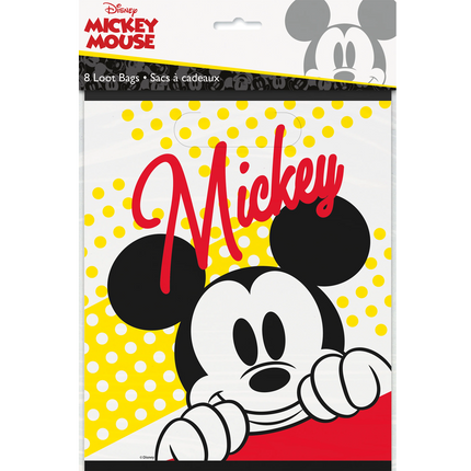 Mickey Mouse Loot Bags - 8ct