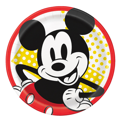 Mickey Mouse Party Paper Dinner Plates - 8 Ct.