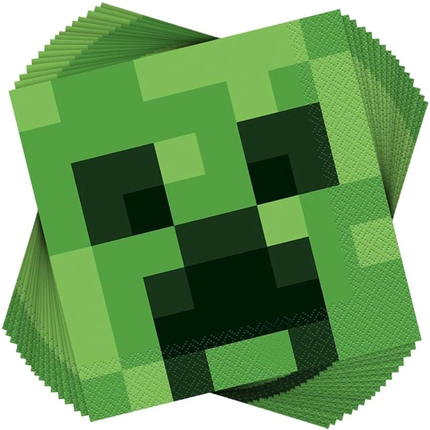 Minecraft Paper Party Lunch Napkins 16ct 