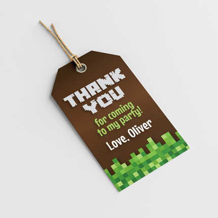 Minecrafter Custom Thank You Cards, 8 ct