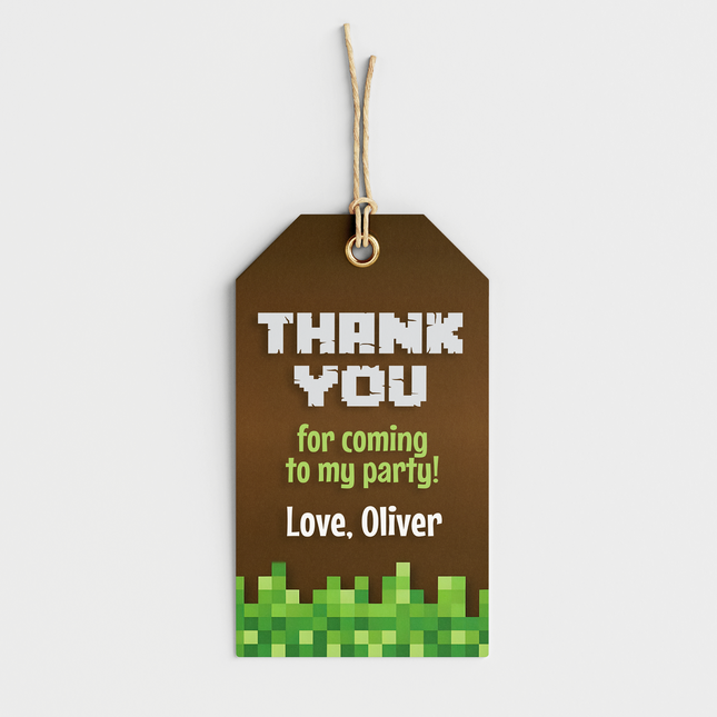 Minecrafter Custom Thank You Cards, 8 ct