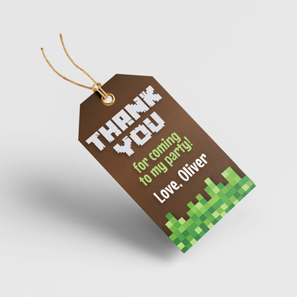 Minecrafter Custom Thank You Cards, 8 ct