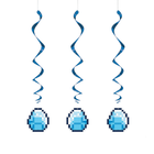 Minecraft® Hanging Swirl Decorations - 3 Pc