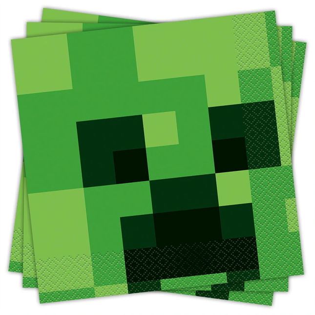 Minecraft Paper Party Lunch Napkins 16ct 