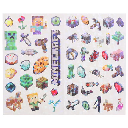 Minecraft Sticker 4 Sheets