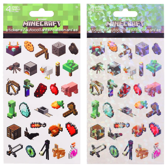 Minecraft Sticker 4 Sheets