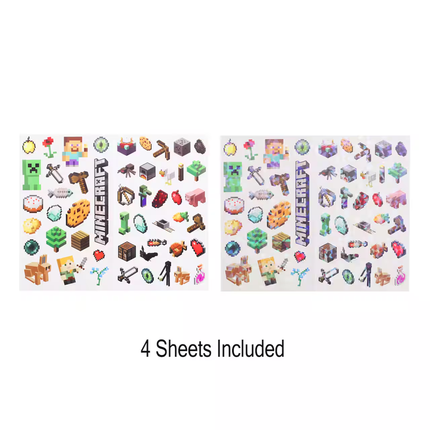 Minecraft Sticker 4 Sheets