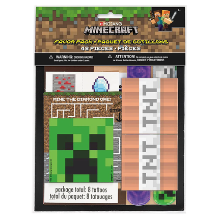 Minecraft Birthday Party Favor Kit, 48pc