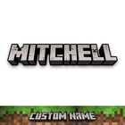 Minecraft Custom Name Logo PNG - Digital Download