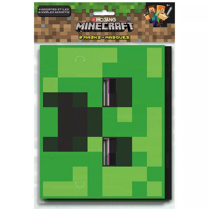 Minecraft Party Masks 8ct