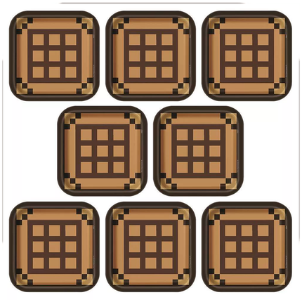 Minecraft™ Square Paper Party Dinner Plates  9" – 8 Count