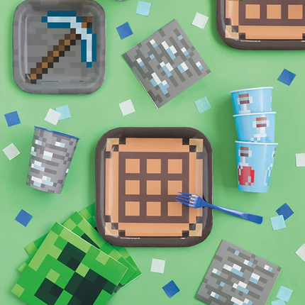 Minecraft Beverage Napkins, 16 ct