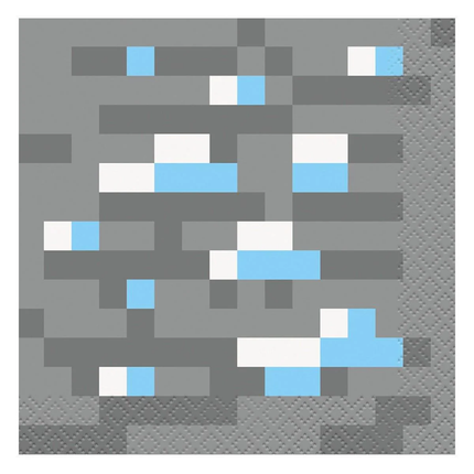 Minecraft Beverage Napkins, 16 ct