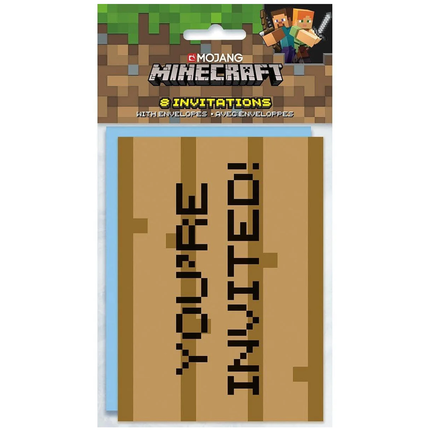 Minecraft Invitations 8 ct