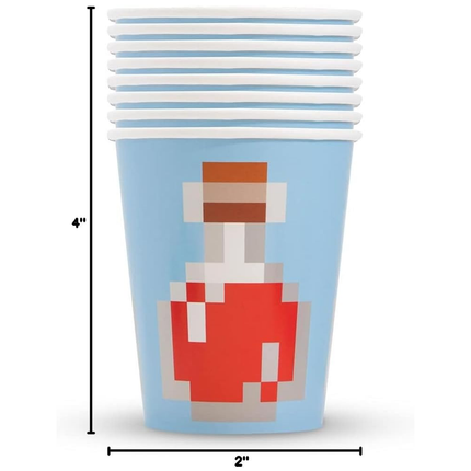 Minecraft Birthday Party Supplies Set for 8 Guests