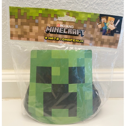 Minecraft Party Hats, 8 ct