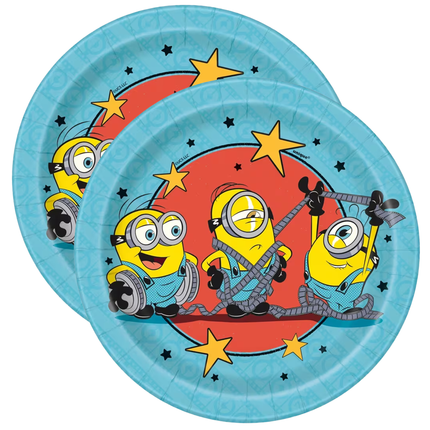 Minions 3 Round Dessert Plates 7" 8ct