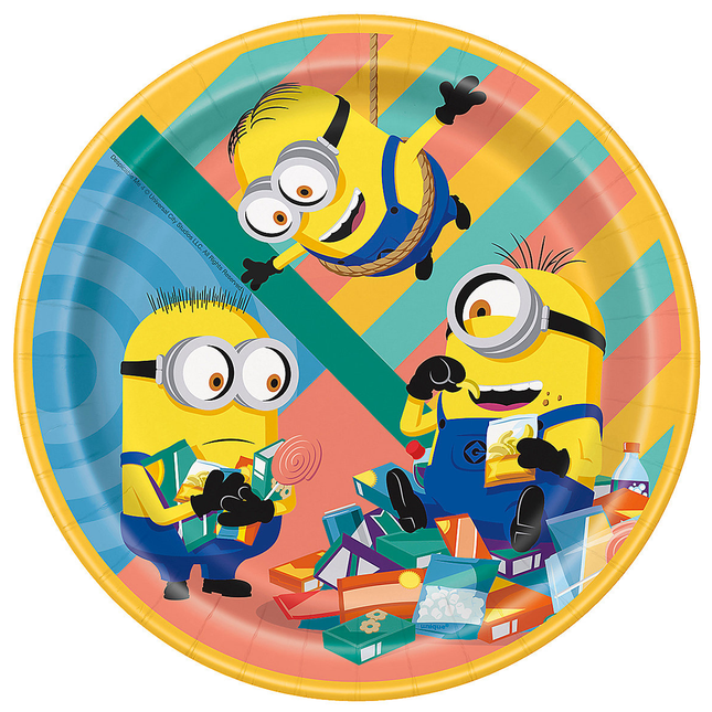 Minions Despicable Me Dinner Lunch Plates 9" 8 ct