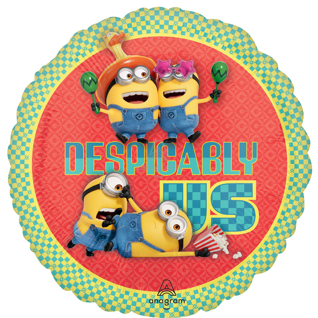 Minions Despicable Me round Foil Balloon 18"