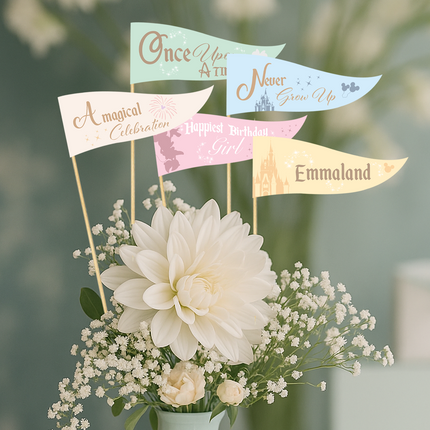 Minnie Happiest Birthday On Earth Pennants 10 ct