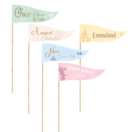 Minnie Happiest Birthday On Earth Pennants 10 ct