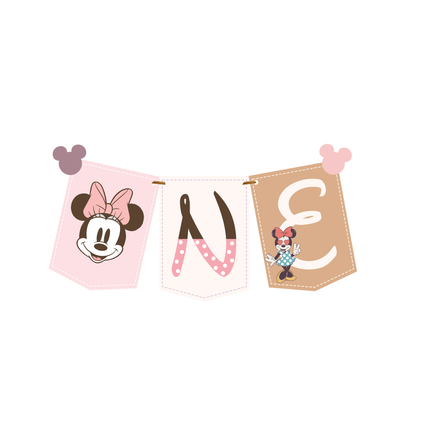 Minnie Mouse ONE Birthday High Chair Banner