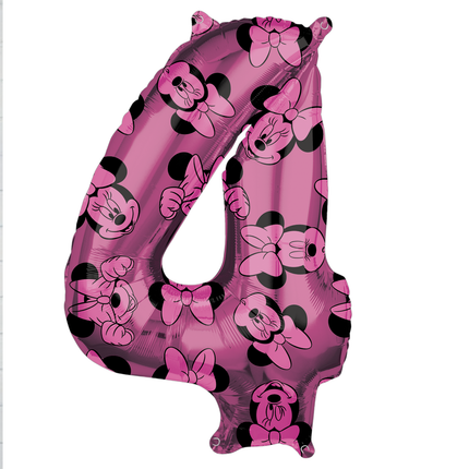 Minnie Mouse 4 Number Foil Balloon 26″