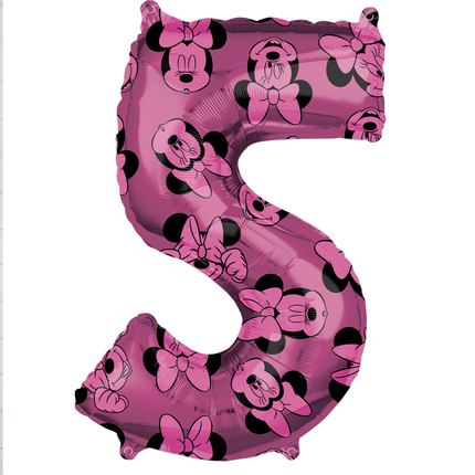 Minnie Mouse 5 Number Foil Balloon 26″