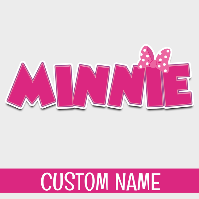 Minnie Mouse Custom Name - Digital Download