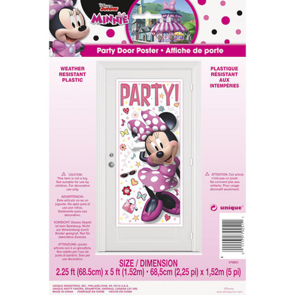 Minnie Mouse Door Poster