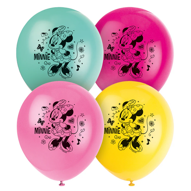 Minnie Mouse Latex Balloons 12" - 8ct