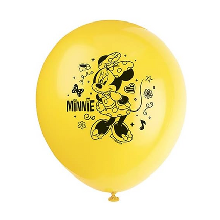 Minnie Mouse Latex Balloons 12" - 8ct