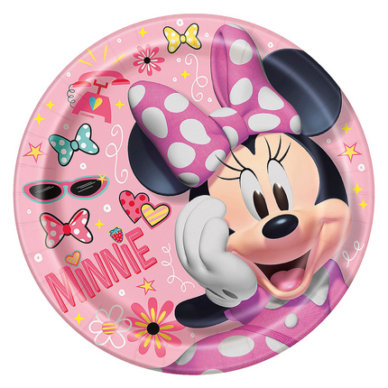 Minnie Mouse Party Paper Dinner Plates - 8 Ct