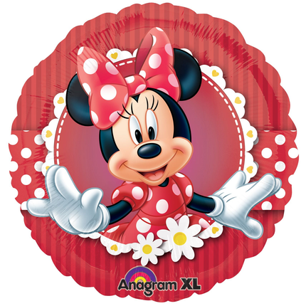 Minnie Mouse Red Round Foil Balloon 18"