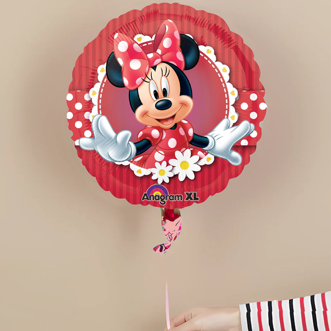 Minnie Mouse Red Round Foil Balloon 18"