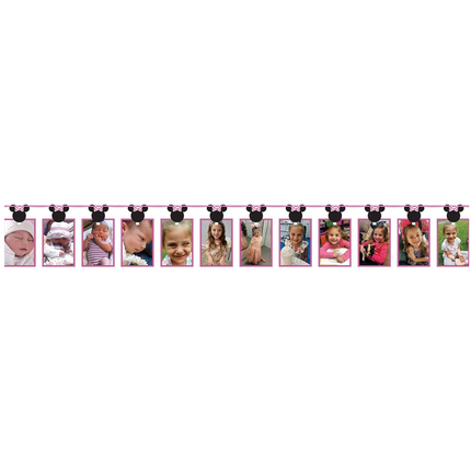 Minnie Mouse Disney Clubhouse Kids Birthday Photo Garland