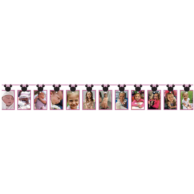 Minnie Mouse Disney Clubhouse Kids Birthday Photo Garland