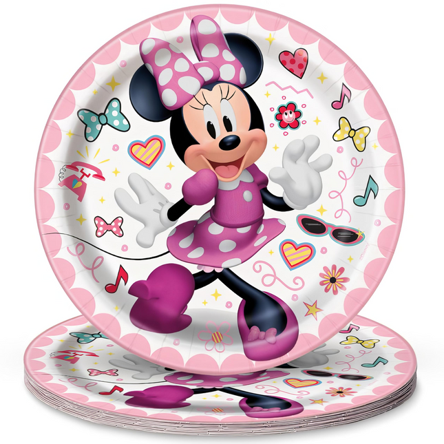 Minnie Mouse Party Paper Dessert Plates - 8 Ct.